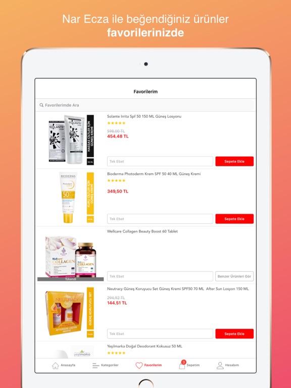 Nar Ecza iPad screenshot 6 - Shopping app