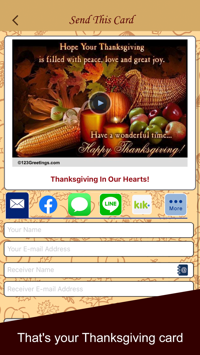 Thanksgiving eCard and Greetings