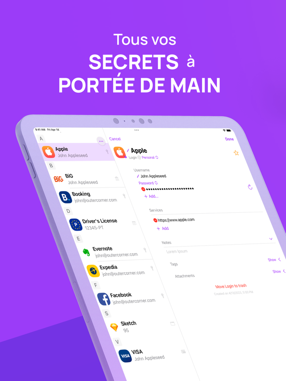 Screenshot #4 pour Secrets - Mots de passe