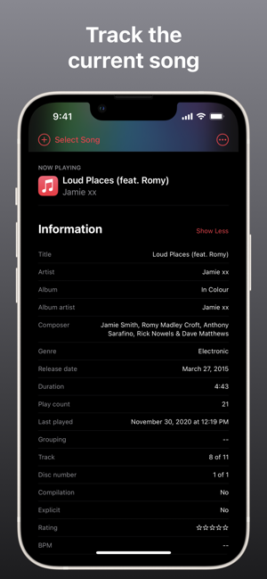 ‎Music Info — Song Metadata Screenshot