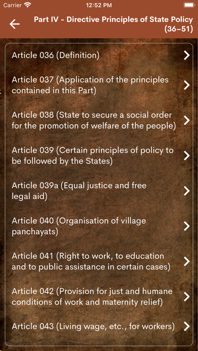 Indian Constitution -Law Words Screenshot
