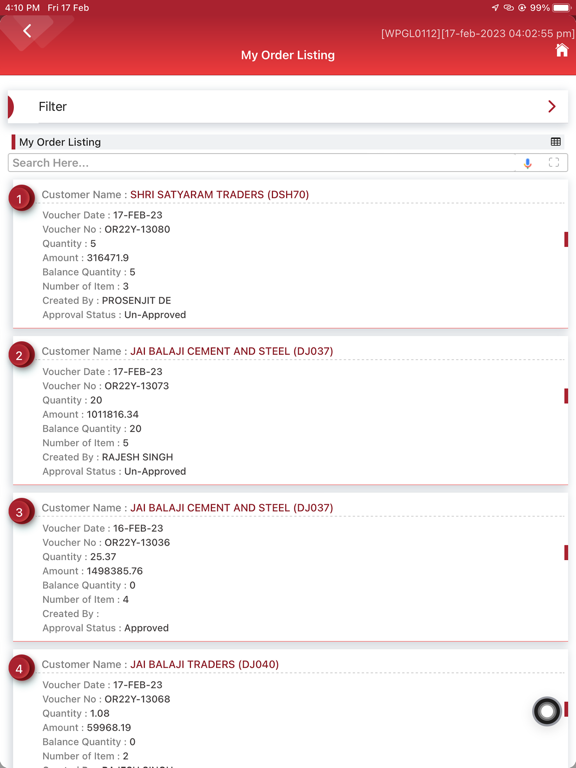 MSP CRM iPad screenshot