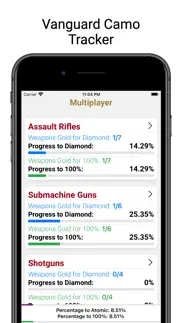 vanguard camo tracker iphone screenshot 1