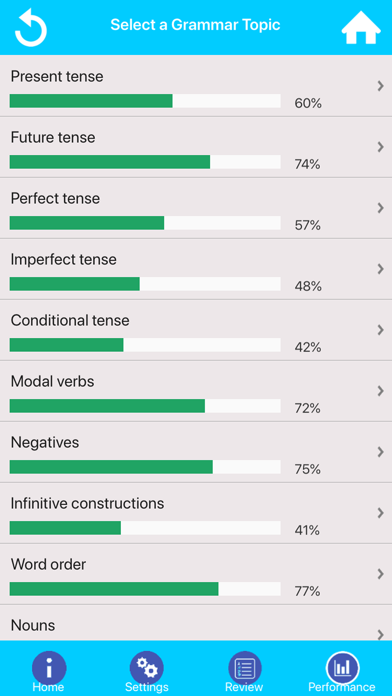 GCSE German Grammar Screenshot