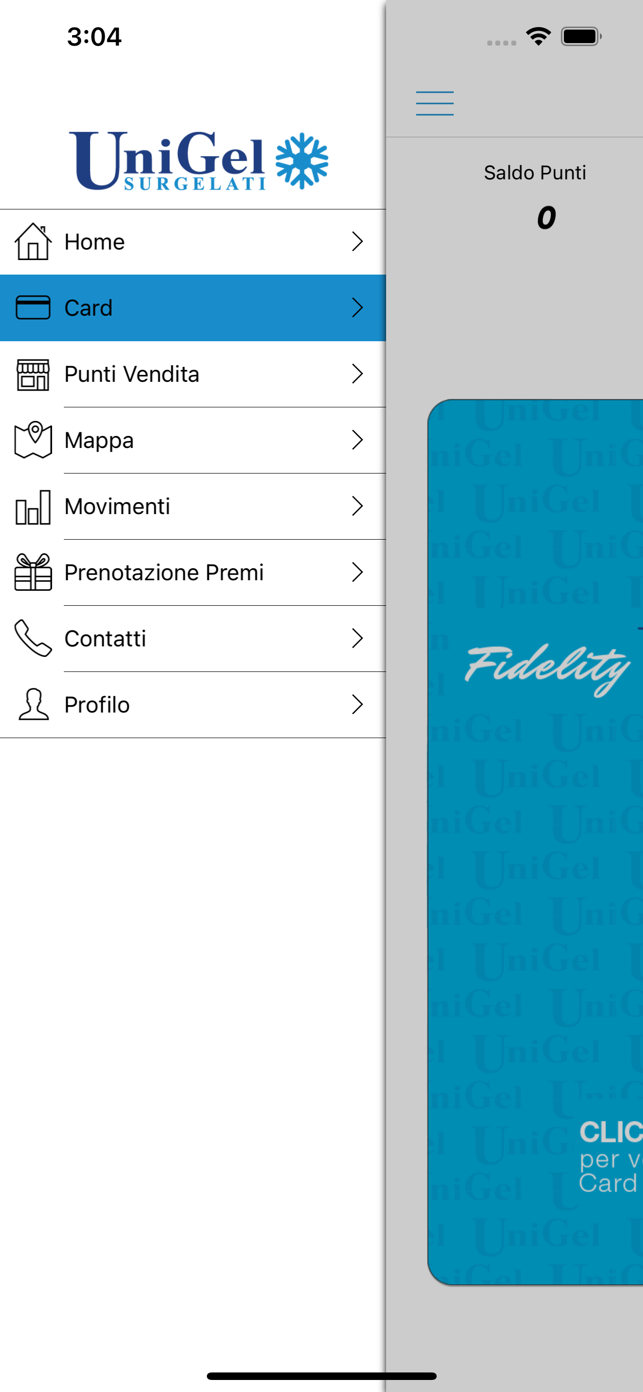 UniGel Fidelity CARD