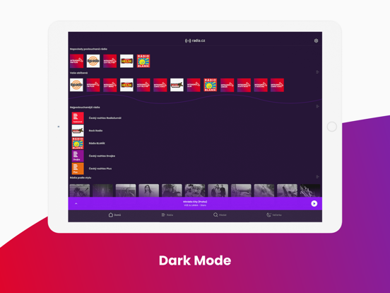 Radia.cz iPad screenshot 5 - Music app