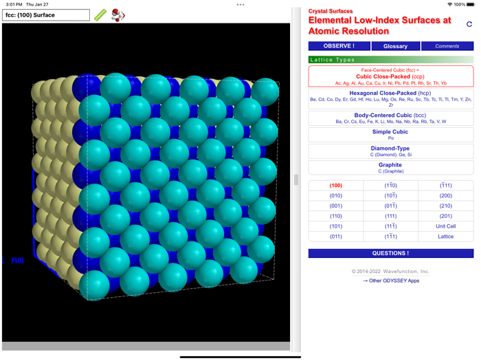 ODYSSEY Crystal Surfaces