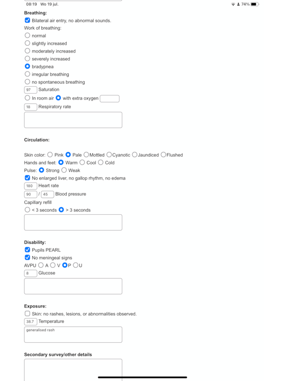 Screenshot #4 pour Pediatric ED chart