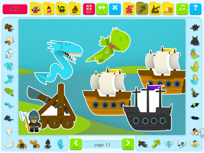 Fantasy World Sticker Book