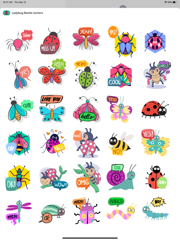 Screenshot #6 pour Ladybug Beetle Stickers