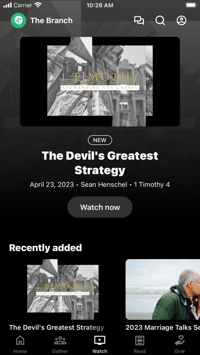San Diego Branch Church Screenshot