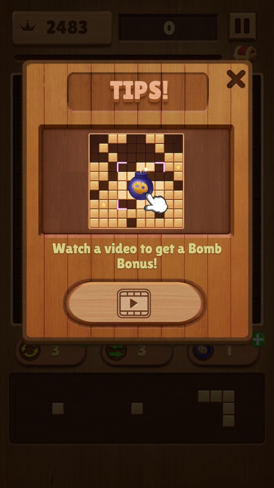 #4. Woodytris: Block Puzzle (iOS) 由: Aziza Rahman