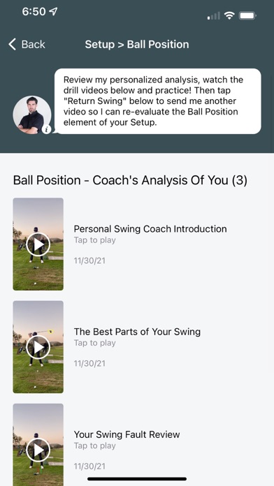 MyTaylorMadeCoach Screenshot