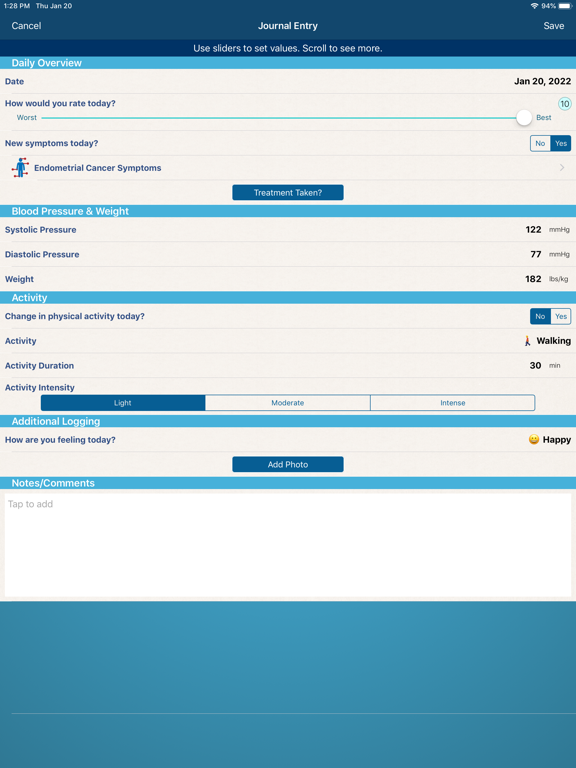 Screenshot #6 pour Endometrial Cancer Manager