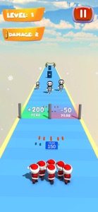 Santa Christmas Crowd Race screenshot #4 for iPhone