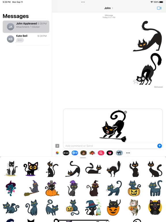 Screenshot #6 pour Spooky Cat Stickers