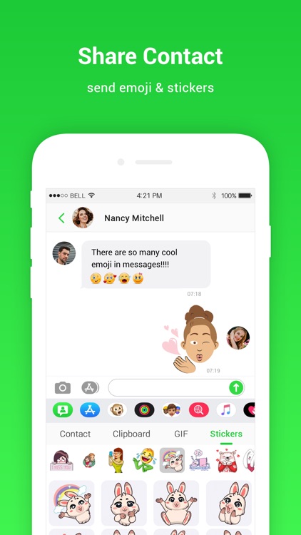 Messages for contact sharing screenshot-3