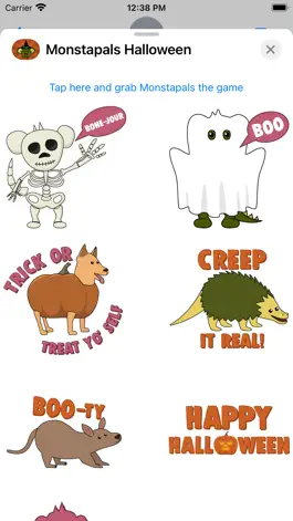 Game screenshot Monstapals Stickers Halloween apk
