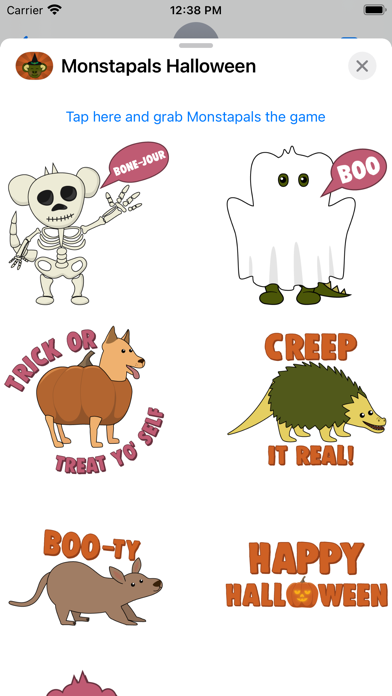 Monstapals Stickers Halloween Screenshot