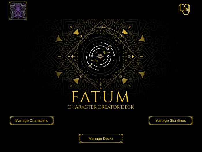 Fatum Character Creator Deck
