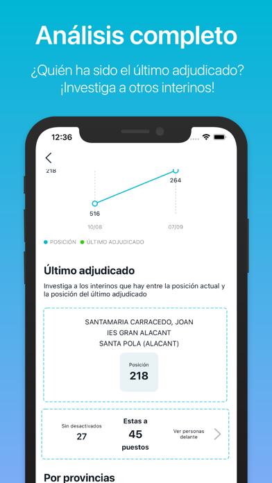 Interinum - Posición Interinos Screenshot