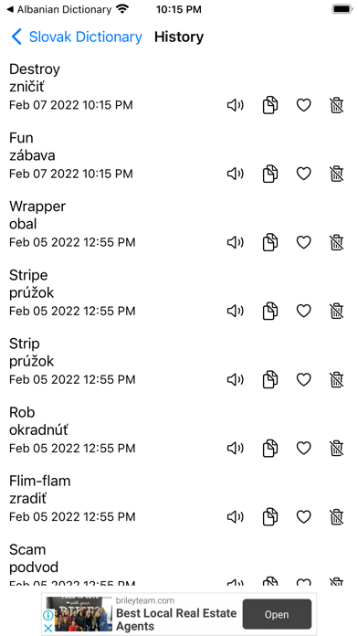 Smart Slovak Dictionary Screenshot