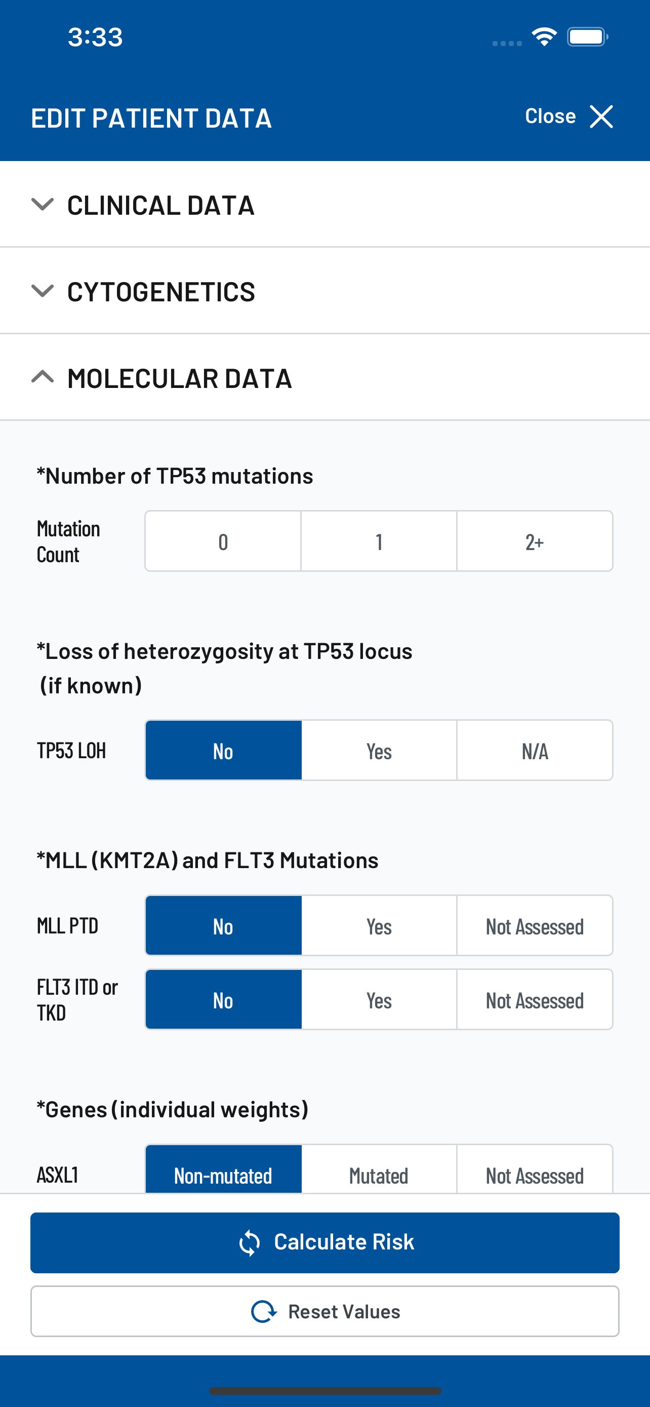 IPSS-M Risk Calculator