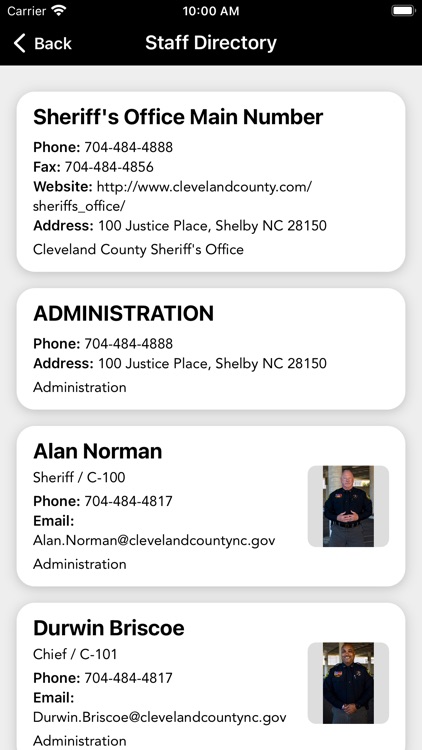 Cleveland County NC Sheriff