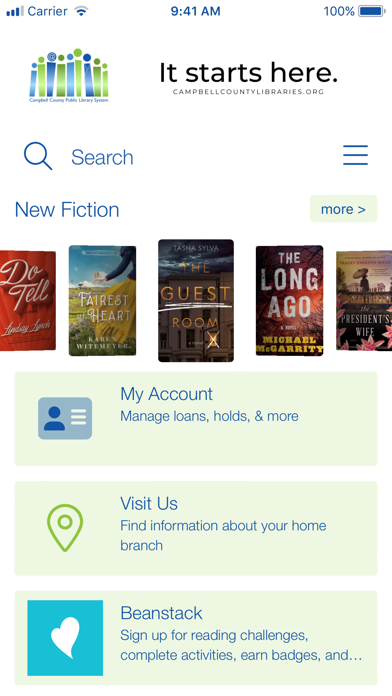 Campbell County Libraries VA Screenshot