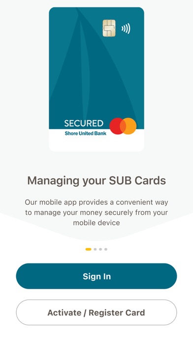 Shore United Bank Credit Card Screenshot