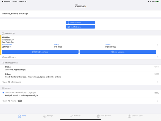 Prime Advantage Plus iPad screenshot 1 - Productivity app