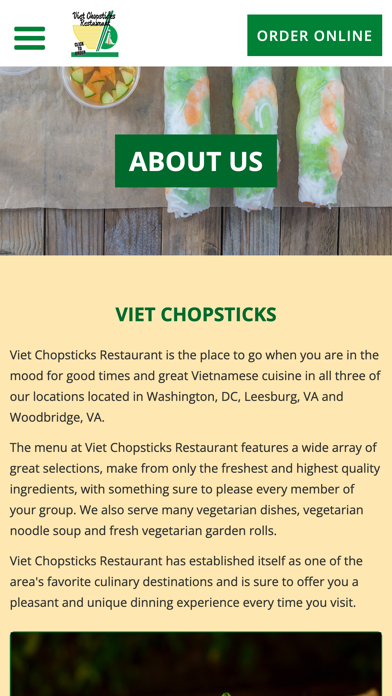 Viet Chopsticks Restaurant Screenshot
