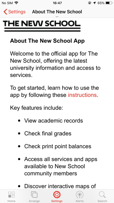 The New School Official App Screenshot