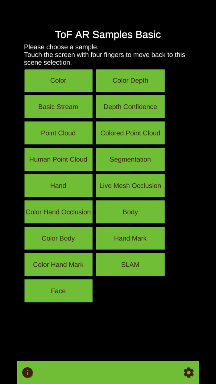 ToF AR Samples Basic