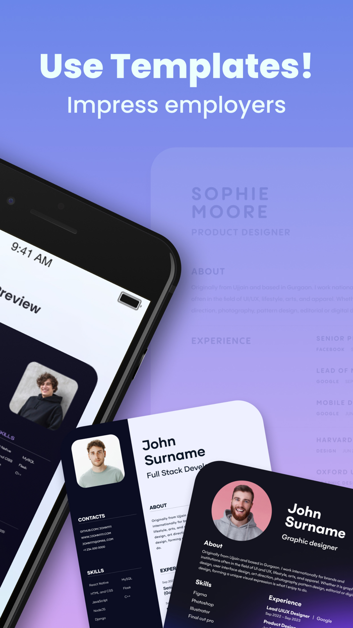 Resume Builder PDF CV Maker