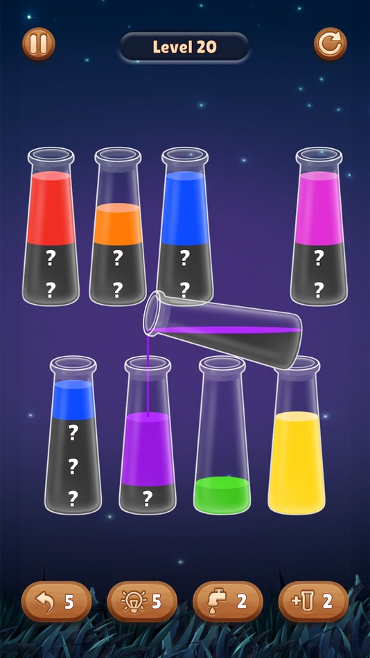 #4. Color Water Sort Wooden Puzzle (iOS) 由: Kim Chinh Nguyen Thi