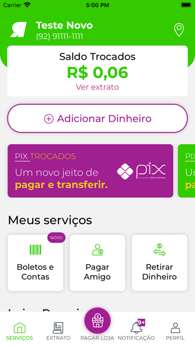 Trocados Carteira Screenshot