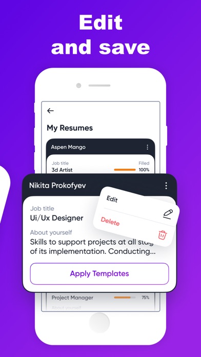 Resume Builder - Job CV Maker Screenshot