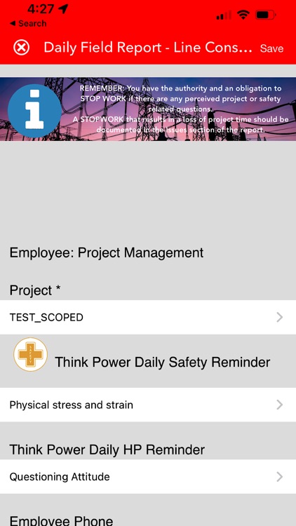 Think Power LOGS -Collect Data