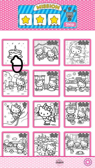 Hello Kitty：ィ ぬりえのおすすめ画像6