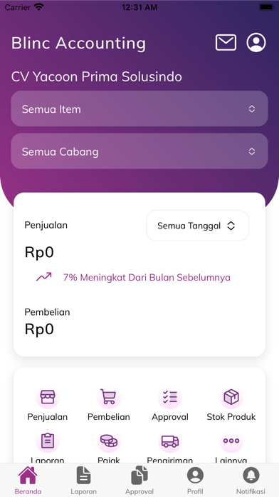 BLINC Accounting Screenshot