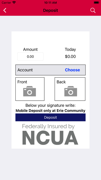 Erie Community FCU Mobile Screenshot