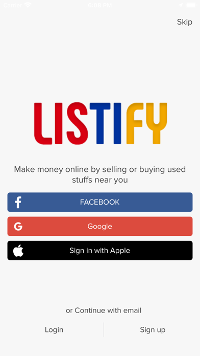 Listify.am Screenshot