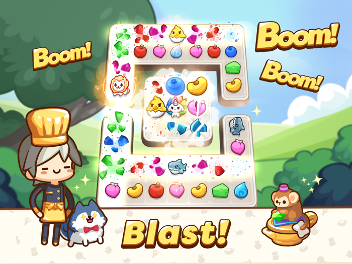 Fantasy Food Tower Match 3