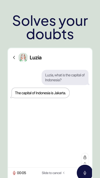 Luzia: Your AI Assistant Screenshot