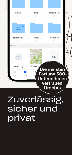?Dropbox: Datei-Speicherplatz Screenshot
