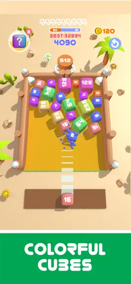 Game screenshot 2048 3D Cubes! apk