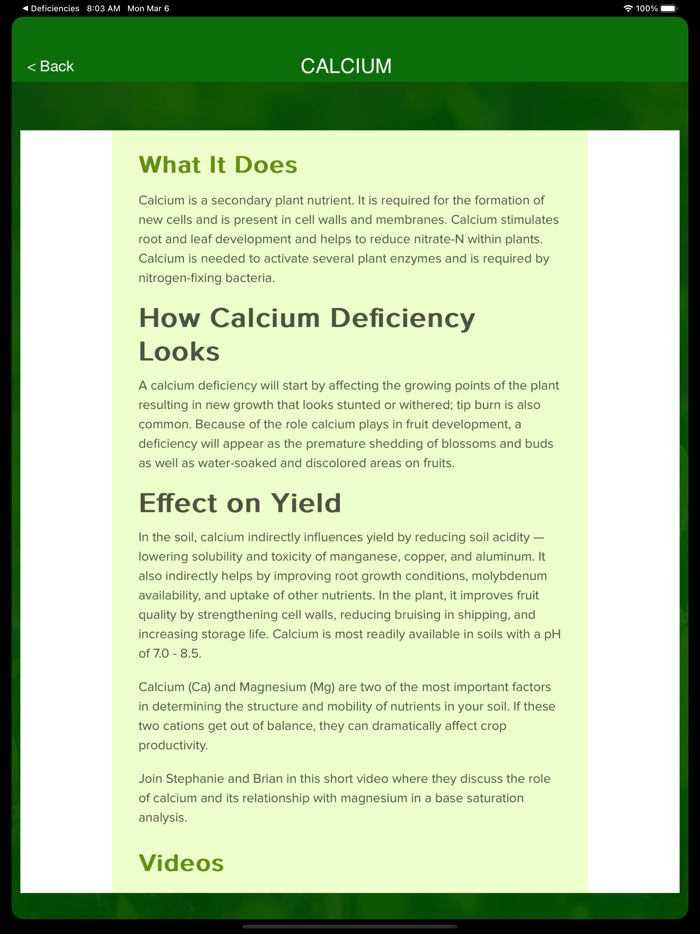 Fertilizer Removal by Crop