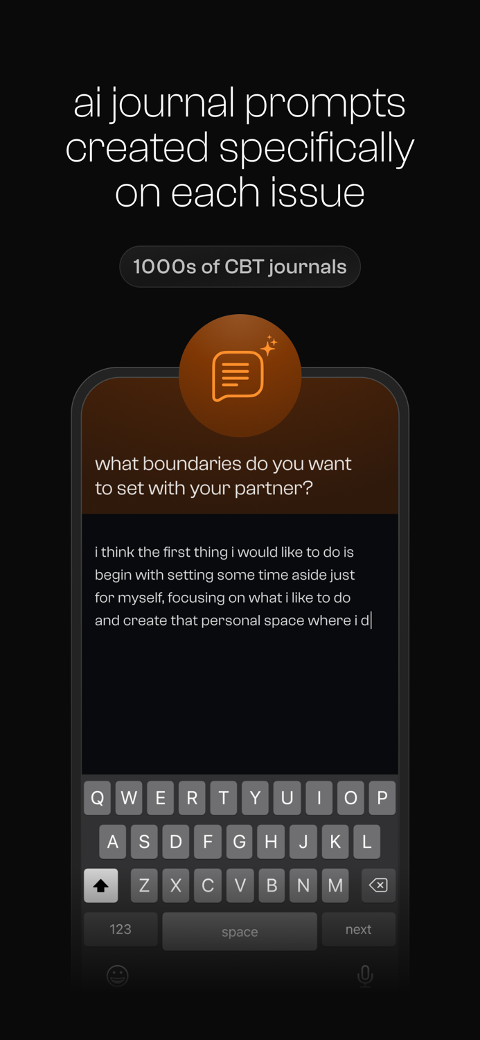 being ai therapy CBT journal