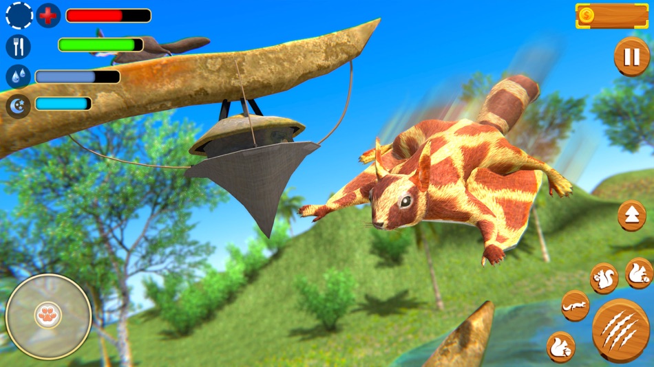 #4. Virtual Squirrel Family Sim 3D (iOS) Podle: Aqeel Anjum